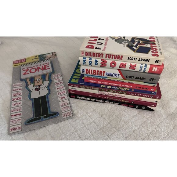 DILBERT and DOGBERT Office Lot of 10 Paperback/Hardback Scott Adams Phone Cards - Picture 1 of 6
